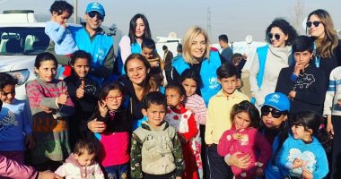 نيللي كريم تدعم أطفال سوريا واللاجئين وتطالب بدعمهم ضد برودة الشتاء