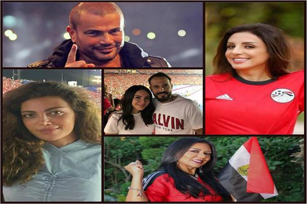 بعد مباراة افتتاح الكان 2019.. هكذا هنأ نجوم الفن منتخب الفراعنة